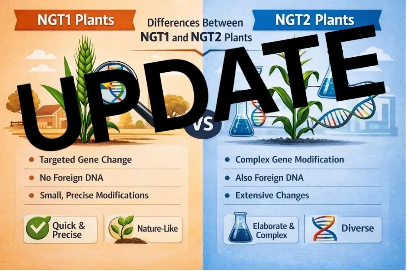 Plants made with NGT (new genomic technologies) 

EU-UPDATE: June 17th, 2026 – ADOPTED